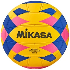 Мяч для водного поло MIKASA WP220C р.2, jun, резина, вес 300-320 г, дл.окр. 58-60см, жел-син-роз