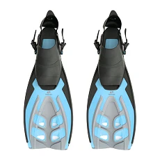 Ласты для плавания SALVAS Tonic Dive, BA190LXQQSTS, размер L/XL, голубые