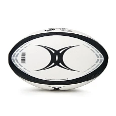 Мяч для регби GILBERT G-TR4000, 42097705, р.5, резина, ручная сшивка, бело-черно-серый