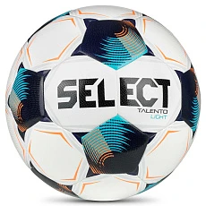 Мяч футб. SELECT Talento DB Light V26, 0774871014 р.4, 32п, ПУ, гибрид.сш, бело-сине-бирюзовый