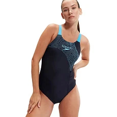 Купальник SPEEDO Medley Logo, 8-1347416844-6844, размер 40, российский размер 52, полиамид, нейлон, эластан