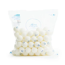 Мяч для наст.тенниса DOUBLE FISH No-Star Ball,арт.B40+PU,.упак.100 шт., ПУ-пакет,белый