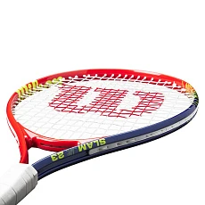 Ракетка б/т дет. Wilson Slam Jr 23, WR171910U, для детей 6-8лет, алюминий,со струнами, красно-т.син