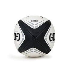 Мяч для регби GILBERT G-TR4000, 42097704, р.4, резина, ручная сшивка, бело-черно-серый