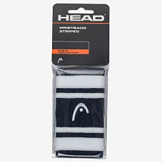 Напульсники HEAD 5" striped, 285874-NVWH, ширина 12,7 см, 90% нейлон,10% эластан, пара, т.сине-белый