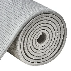 Коврик для йоги TORRES Relax 6, YL12236G, PVC 6 мм, нескользящее покрытие, серый