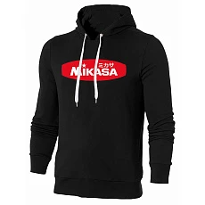 СЦ*Толстовка муж. с капюшоном MIKASA MT5036-V1-S, р. S, 70% хлопок, 30% полиэстер, черный