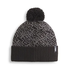 Шапка PUMA ESS Pom Beanie, 02546901, черно-белый