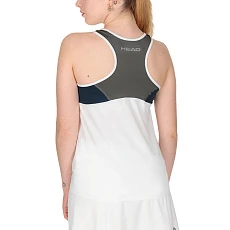 Майка жен. HEAD Club 22 Tank Top W 814461-WHDB-M, р.M, 92% полиэстер, 8% эластан, белый