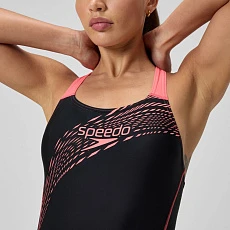 Купальник SPEEDO Medley Logo, 8-1347417926, р.30 (рос.42), черно-розовый