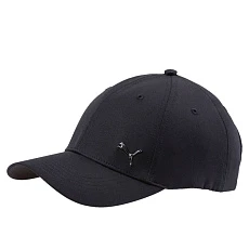 Бейсболка спорт. PUMA Metal Cat Cap 02126901, 100% полиэстер, черный