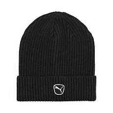 Шапка PUMA Cat Patch Mid Crown Beanie, 02735601, 100% полиэстер, черный