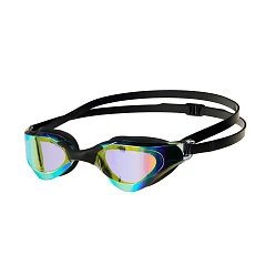 Очки для плав.TORRES Pro, SW-32521MR, зерк.линзы.,чёрная оправа, дв.рег.ремешок