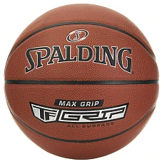 Мяч баск. SPALDING TF Max Grip  76873Z, р.7, композит. кожа (ПУ), коричнево-черный