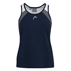 Майка жен. HEAD Club 22 Tank Top W 814461-DB-XL, р.XL, 92% полиэстер, 8% эластан, темно-синий