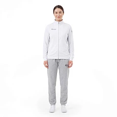 Костюм спортивный MIKASA MT537/530-022-2XL, р.2XL, 70% хлопок, 30% полиэстер, бело-серый