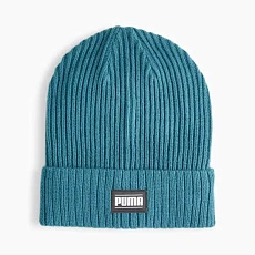 Шапка PUMA Ribbed Classic Cuff Beanie, 02403811, 100% акрил, бирюзовый