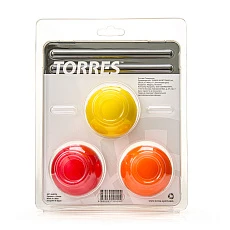 Эспандер кистевой TORRES антистресс, AL0026, 3 мяча диам. 6,5 см, полиуретан, крас, оран, желт