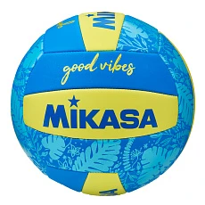 Мяч вол. пляжн. MIKASA BV354TV-GV-YB, синт.кожа (ТПЕ),маш.сш.,18 пан, бут.кам, желто-синий
