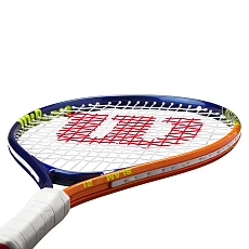 Ракетка б/т дет. Wilson Slam Jr 21, WR172010U, для дет.5-6 лет, алюминий,со струнами, т.сине-оранж