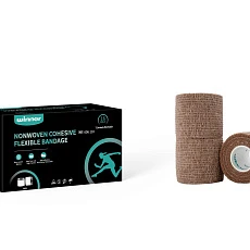 Тейп спортивный Winner,нетканный, когезивный, 606110, 7,5 см*4,5 м, бежевый, 16 шт/уп