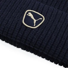 Шапка PUMA Cat Patch Mid Crown Beanie, 02735606, 100% полиэстер, темно-синий