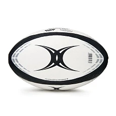 Мяч для регби GILBERT G-TR4000, 42097704, р.4, резина, ручная сшивка, бело-черно-серый