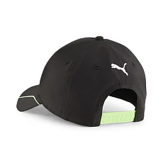 Бейсболка PUMA MAPF1 BB Cap 02569301, 100% полиэстер, черно-салатовый