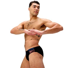 Плавки SPEEDO Medley Logo 7сm Brief, 8-0973918964, р.28 (рос.44), нейлон, эластан.черный