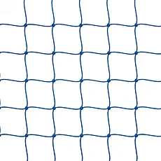 Сетка футб. 1020-02, a:7.5 b:2.5 c:1.3 d:2.0м, нить 2,0 мм полиэтилен, яч. 10*10 см, узловая, синяя