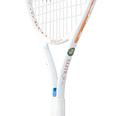 Ракетка б/т Wilson Roland Garros Elite 25, WR193410H, для дет.8-10лет,алюм.,со струн, оранжево-белый