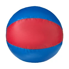 Медбол 3C143-K64, 1кг, иск.кожа, наполнитель резиновая крошка, диам. 16 см, маш сшивка, сине-красный