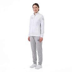 Костюм спортивный MIKASA MT537/530-022-2XL, р.2XL, 70% хлопок, 30% полиэстер, бело-серый