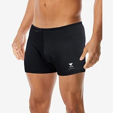 СЦ!Плавки-шорты TYR Energia Durafast Elite Solid Square Leg, SQDUS7A-001, р.32 (рос.48), черный