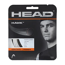 Струна теннисная HEAD Hawk 16, 281103-GR, 12м, серый