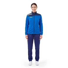 Костюм спортивный жен. MIKASA MT755/751-0100-L, р. L, 100% полиэстер, сине-темносиний
