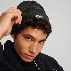 Шапка PUMA Classic Cuff Beanie, 02482601, 51% акрил, 49% полипропилен, черный