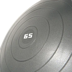 Мяч гимн. TORRES, FB122565, диам. 65 см, эласт. ПВХ,с защ. от взрыва, с насосом, серый