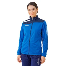 Костюм спортивный жен. MIKASA MT755/751-0100-L, р. L, 100% полиэстер, сине-темносиний