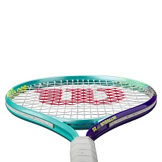Ракетка б/т дет. Wilson Intrigue Jr 25, WR180310U, для детей 9-10лет, алюминий,со струн., бирюз-фиол