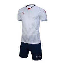 Форма футб. взросл. KELME, 3801096-107-L, р.L, 100% полиэстер, бело-т.синий