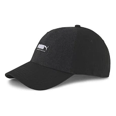 Бейсболка спорт. PUMA Style Fabric Cap 02282801, хлопок, полиэстер, черный