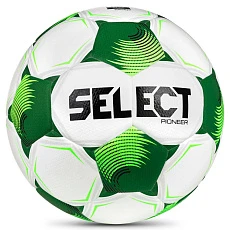 Мяч футб. SELECT Pioneer TB V26, 0865071005, р.5, FIFA Basic, 32п, ПУ, термосшивка, бело-зеленый