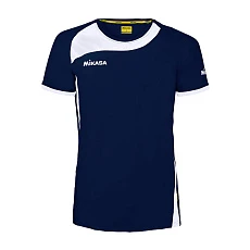 Футболка игровая мужская MIKASA MT287-061-L, 100% полиэстер, темно-сине-белая
