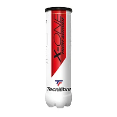 Мяч теннисный Tecnifibre X-One 3B, 60XONE363, уп.3шт, одобр. ITF, войлок, нат.резина,желтый