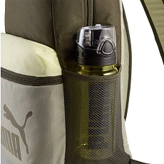 Рюкзак спорт. PUMA Phase Backpack, 09117505, полиэстер, хаки, бежевый