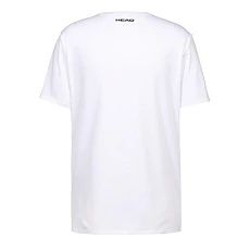 Футболка мужская HEAD Rainbow T-Shirt M 811435-WH-L, р.L, полиэстер, хлопок, эластан, белый