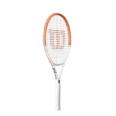 Ракетка б/т Wilson Roland Garros Elite 25, WR193410H, для дет.8-10лет,алюм.,со струн, оранжево-белый