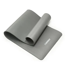 Коврик для йоги TORRES SOFT, YL10112, NBR(синт.каучук), толщина 1,2 см, серый