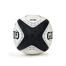 Мяч для регби GILBERT G-TR4000, 42097705, р.5, резина, ручная сшивка, бело-черно-серый